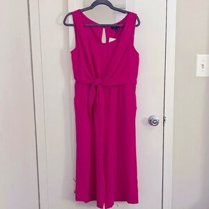 Connected Apparel Fuchsia Sleeveless Jumpsuit